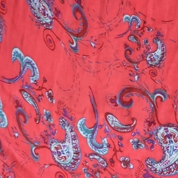 Free People Just The Two Of Us Printed Tunic Pink/Red Size Small - Picture 14 of 16